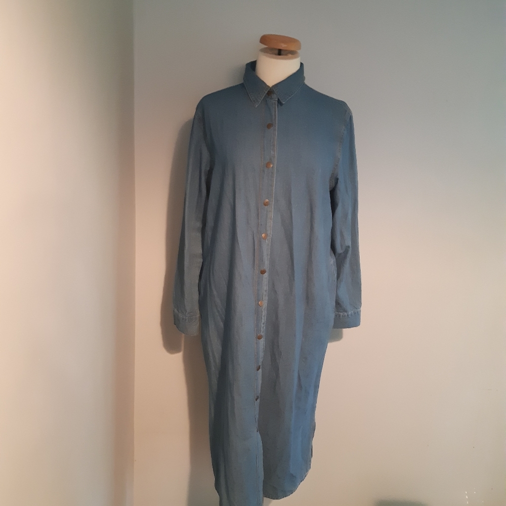 NWOT North Style long sleeves shirt dress Size L